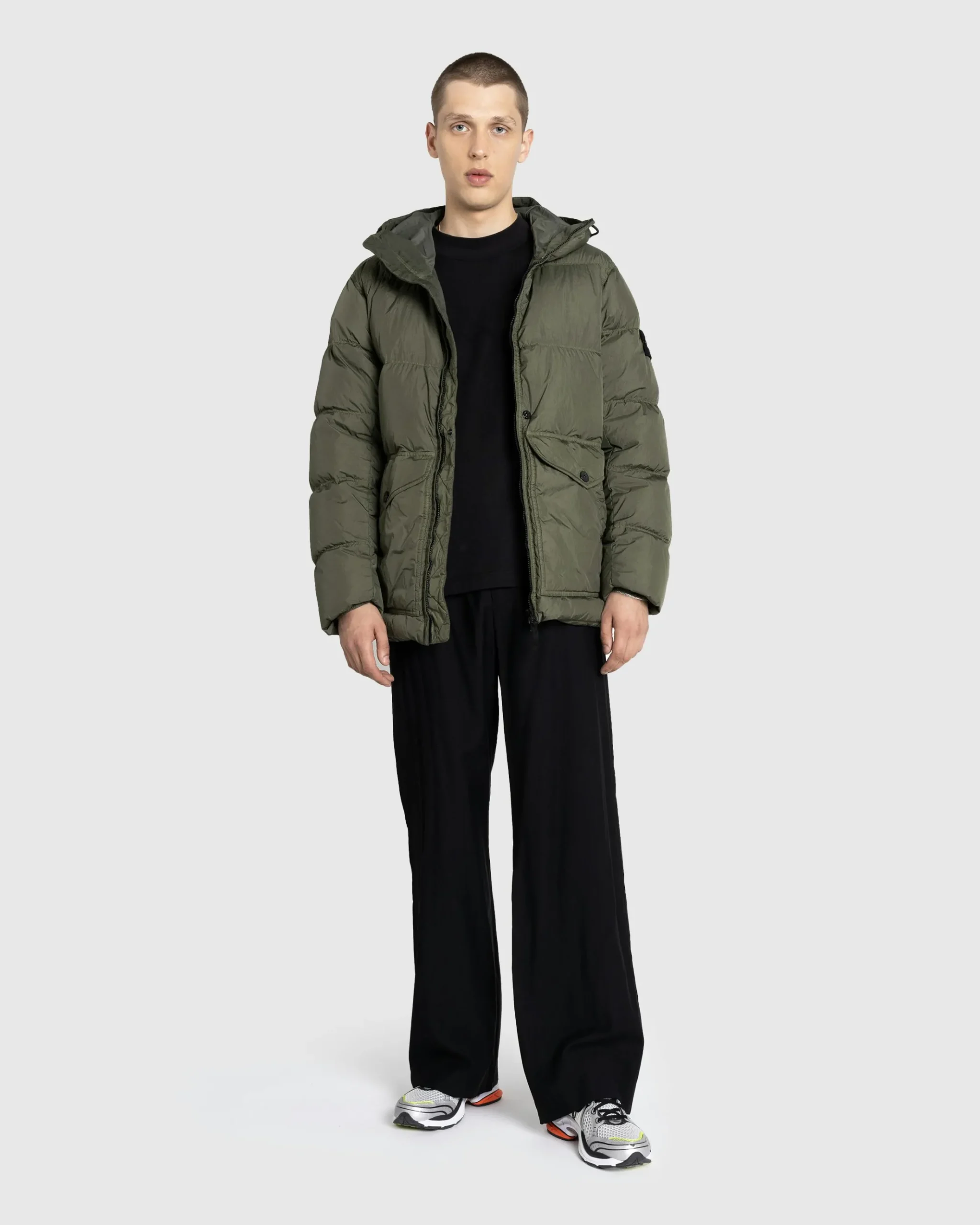 Hot Stone Island Real Down Jacket musk