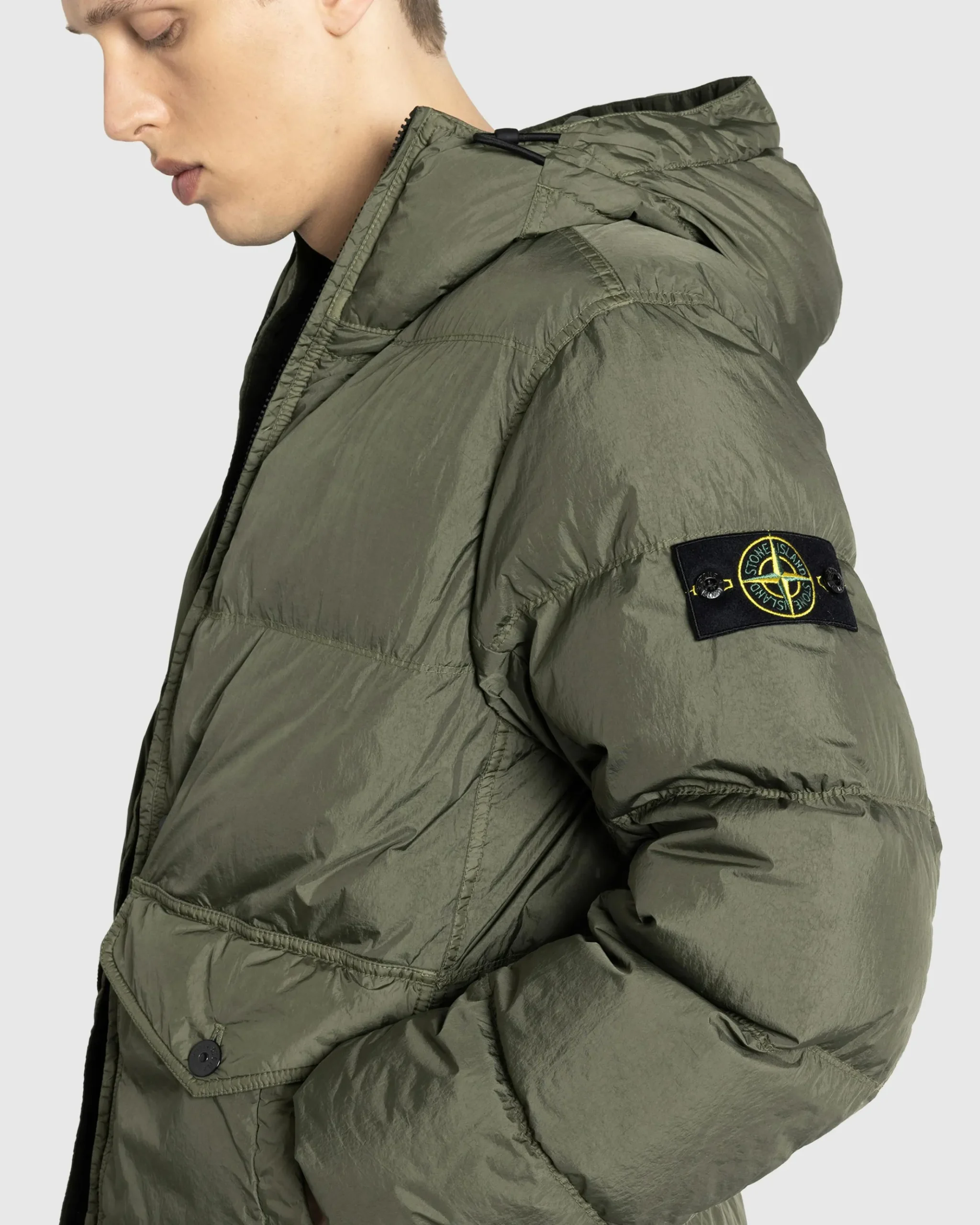 Hot Stone Island Real Down Jacket musk
