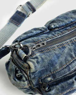 Clearance Diesel Re-Edition Travel 3000 Shoulder Bag indaco