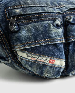Clearance Diesel Re-Edition Travel 3000 Shoulder Bag indaco