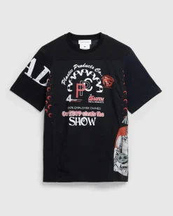 Online Marine Serre Regenerated Graphic T-Shirt black