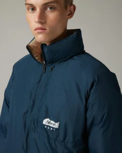 New NANGA Reversible Down Jacket navy/beige