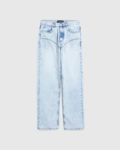 Sale Y/Project Rhinestone Jeans Blue iceblue