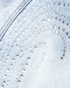 Sale Y/Project Rhinestone Jeans Blue iceblue