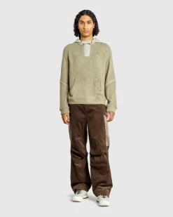 Best Sale San San Gear Ribbed Hoodie Knit khaki