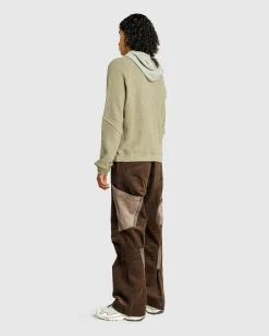 Best Sale San San Gear Ribbed Hoodie Knit khaki