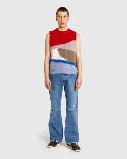 New Séfr Rider Cut Jeans Trashed Mid Blue trashedmidblue
