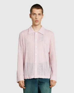 Clearance Séfr Riku Shirt Fine Lavendel Merino finelavendelmerino