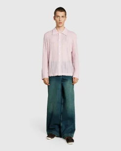 Clearance Séfr Riku Shirt Fine Lavendel Merino finelavendelmerino