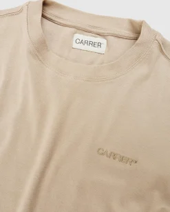 Cheap Carrer Roque Double Hem T-Shirt beige