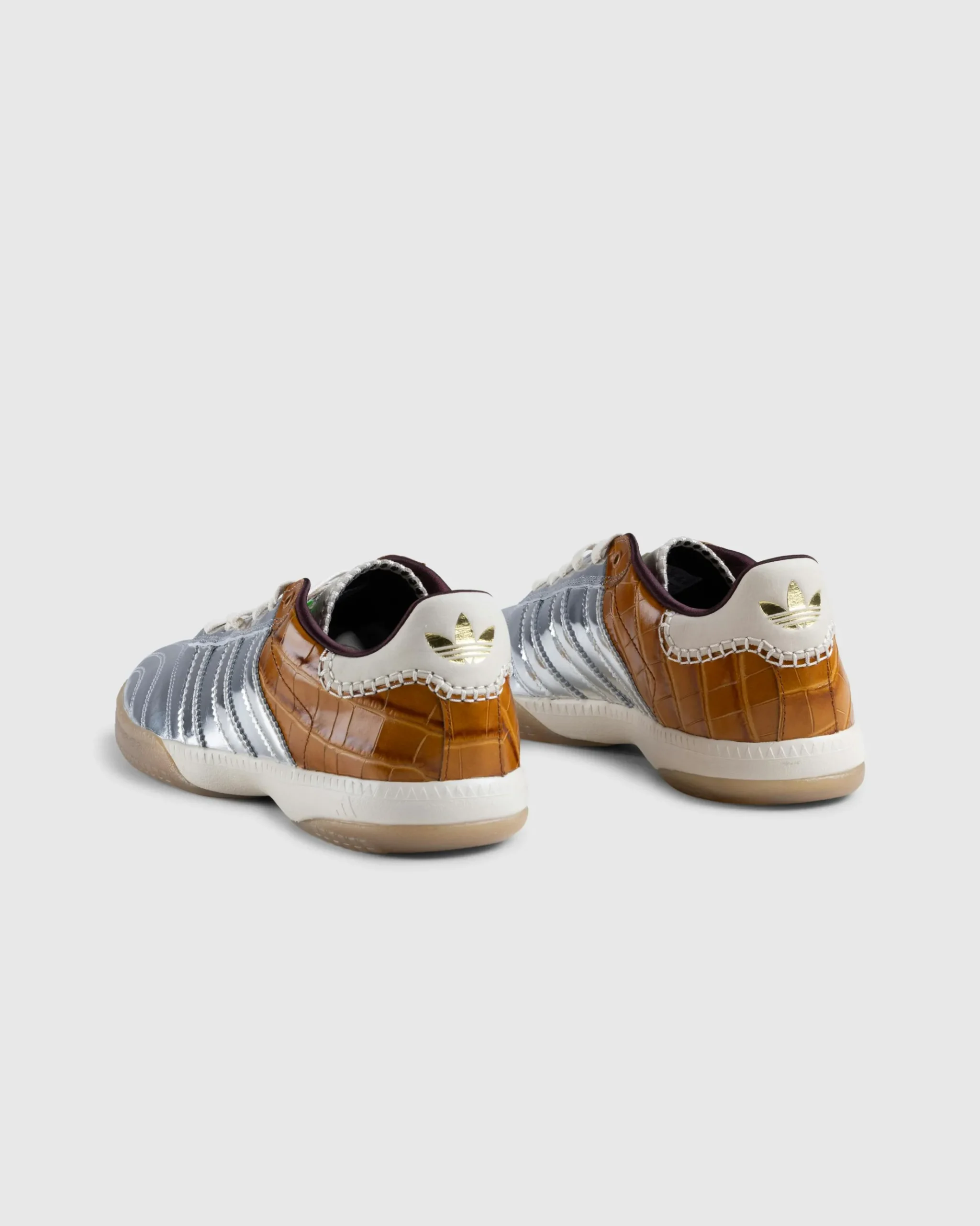 New adidas Samba Metallic Silver/Brown/White silvmt/silvmt/easyel