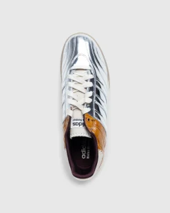 New adidas Samba Metallic Silver/Brown/White silvmt/silvmt/easyel