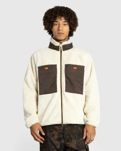 Flash Sale Woolrich Black Label Sherpa Full-Zip Jacket cream
