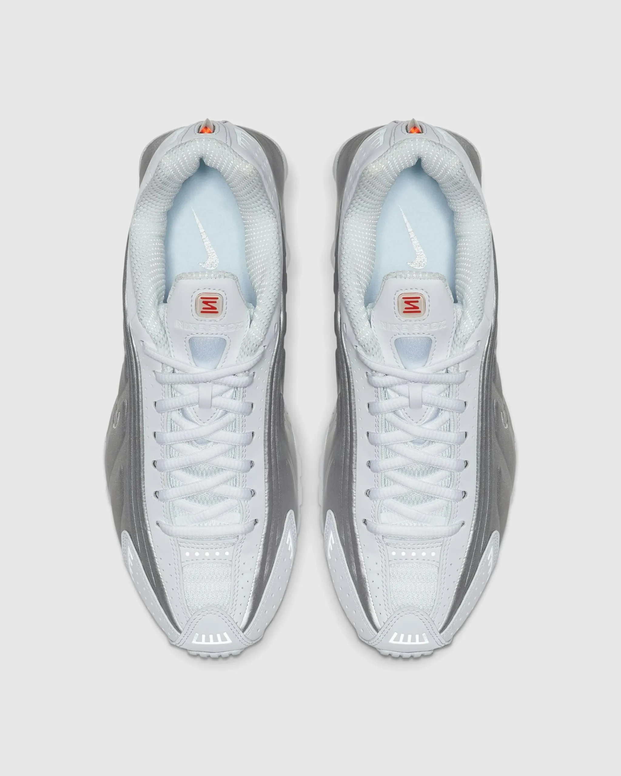 Cheap Nike Shox R4 White/White-Metallic Silver-Max Orange white/white-metallicsilver-maxorange