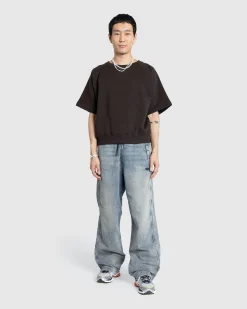 Hot Meta Campania Collective Sigmar Jersey Cotton Short-Sleeve Crew Neck Dark Chocolate Brown darkchocolatebrown