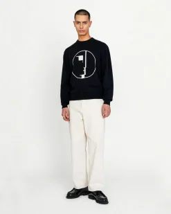 Fashion Highsnobiety Signet Knit Sweater black