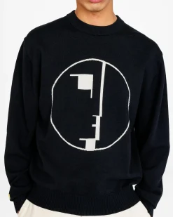 Fashion Highsnobiety Signet Knit Sweater black