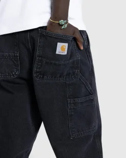 Fashion Carhartt WIP Single Knee Pant Black/Stone Washed black/stonewashed