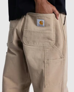 Shop Carhartt WIP Single Knee Pant Peanut/Aged Canvas peanut/agedcanvas