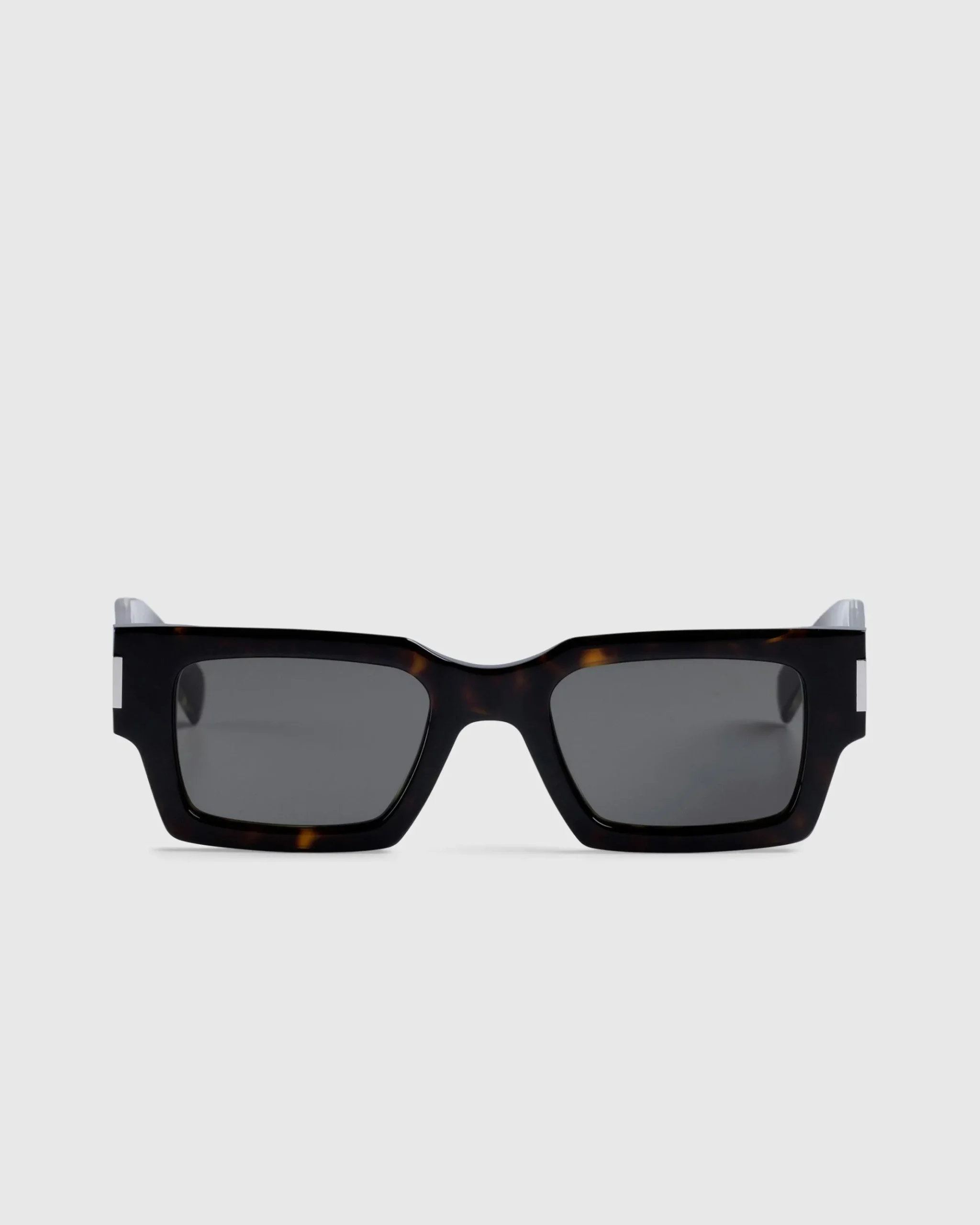 Discount Saint Laurent SL 572 Square Frame Sunglasses Havana/Crystal/Grey havana-crystal-grey