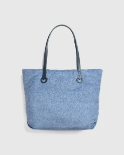 Fashion J.W. Anderson Small Puffy Anchor Tote blue