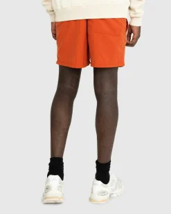 New Vilebrequin Solid Swim Shorts Red Tea redtea