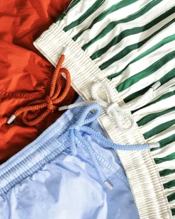 New Vilebrequin Solid Swim Shorts Red Tea redtea