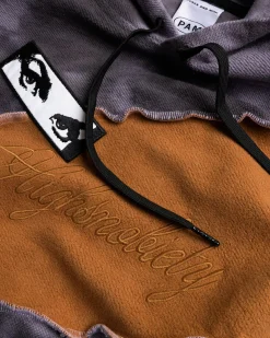 Best Sale P.A.M. Spiral Upcycle Hooded Sweat brown/grey