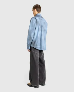 Cheap Y/Project Spray Pinched Logo Shirt Light Blue/Grey lightblue/grey
