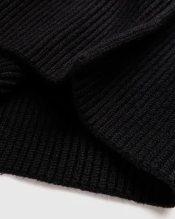Cheap Jil Sander SQN Long-Sleeve Jumper black