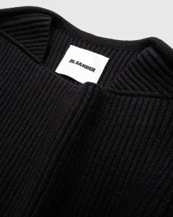 Cheap Jil Sander SQN Long-Sleeve Jumper black