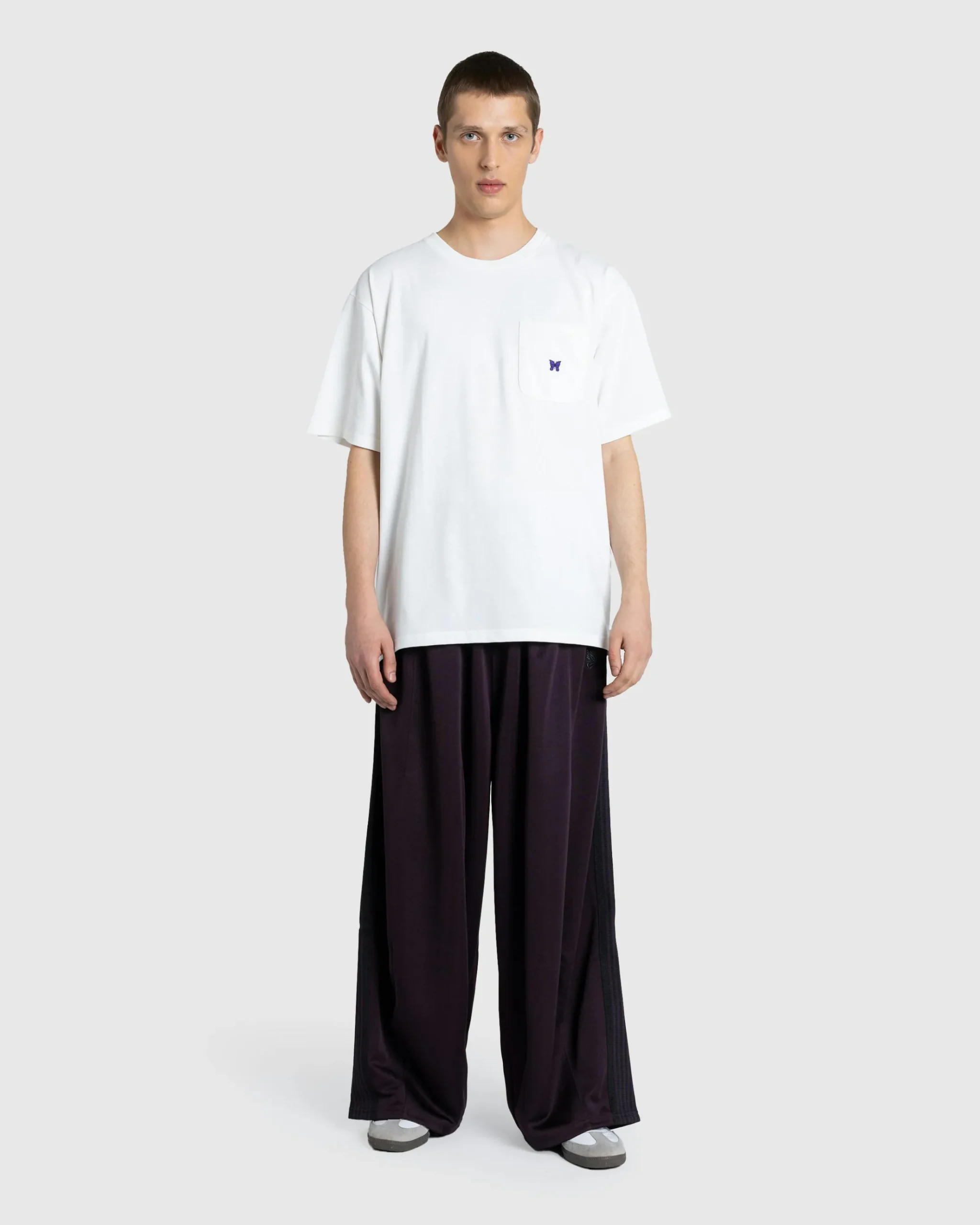 Store Needles S/S Crew Neck Tee Poly Jersey white