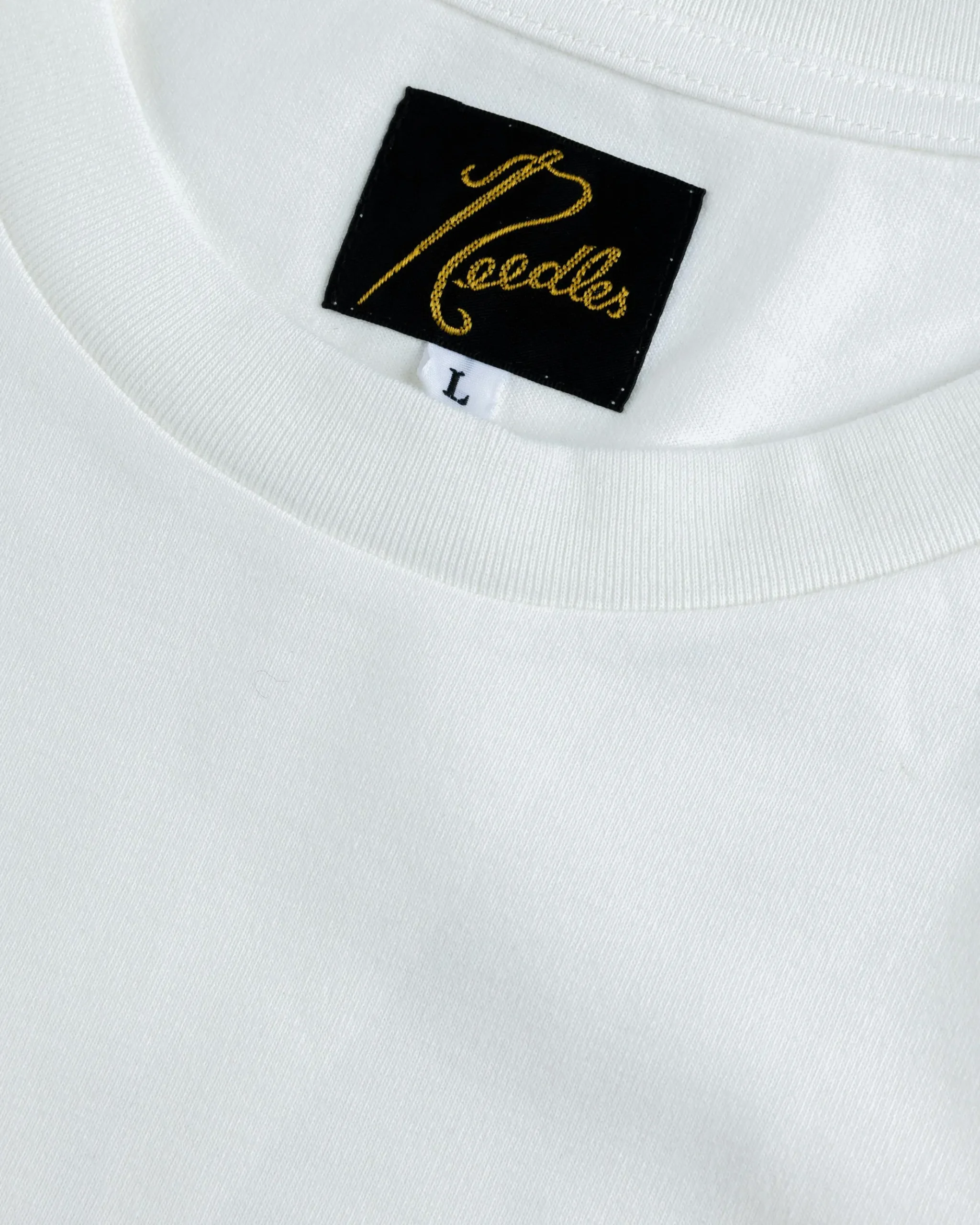 Store Needles S/S Crew Neck Tee Poly Jersey white