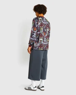 Clearance Aries Stained Glass Poly LS Tee multi