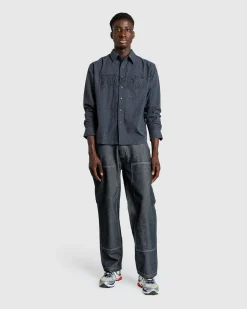 Best Sale Fucking Awesome Stamp Logo Chambray grey