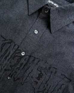 Best Sale Fucking Awesome Stamp Logo Chambray grey