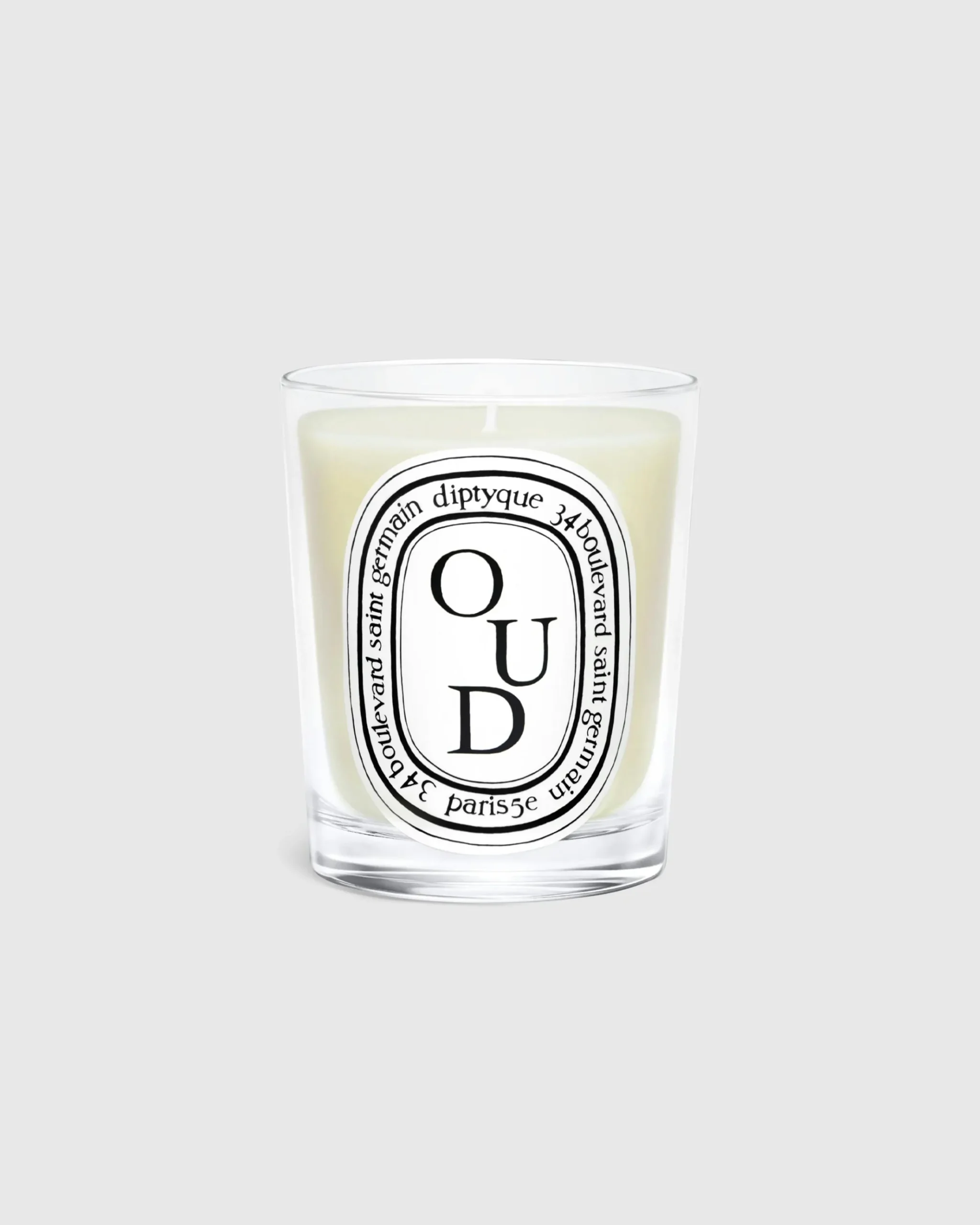 Cheap Diptyque Standard Candle Oud 190g clear
