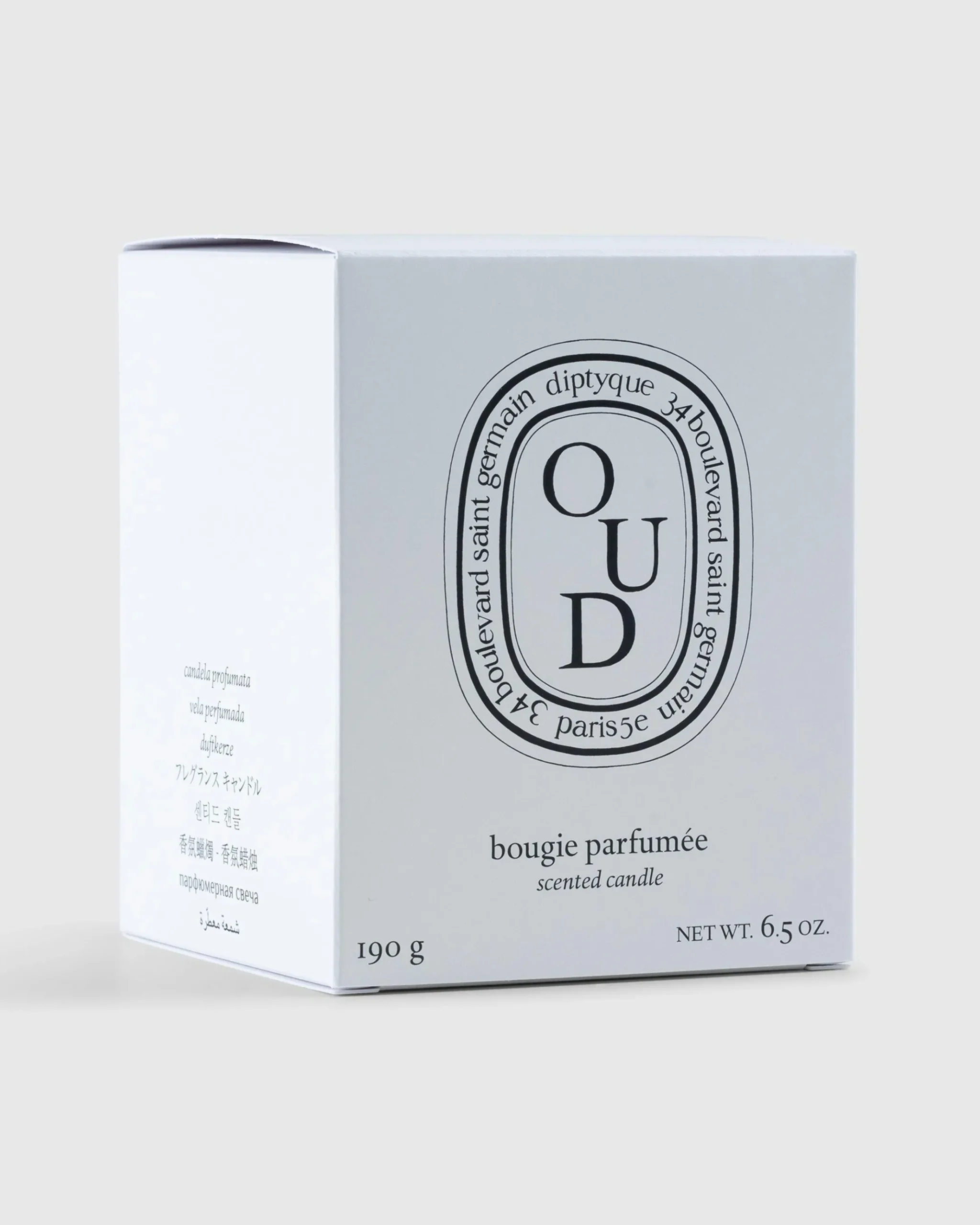 Cheap Diptyque Standard Candle Oud 190g clear
