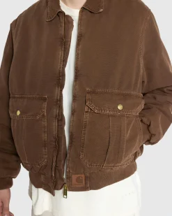 Store Carhartt WIP Stanton Jacket Chocolate / Chocolate /Stone Dyed