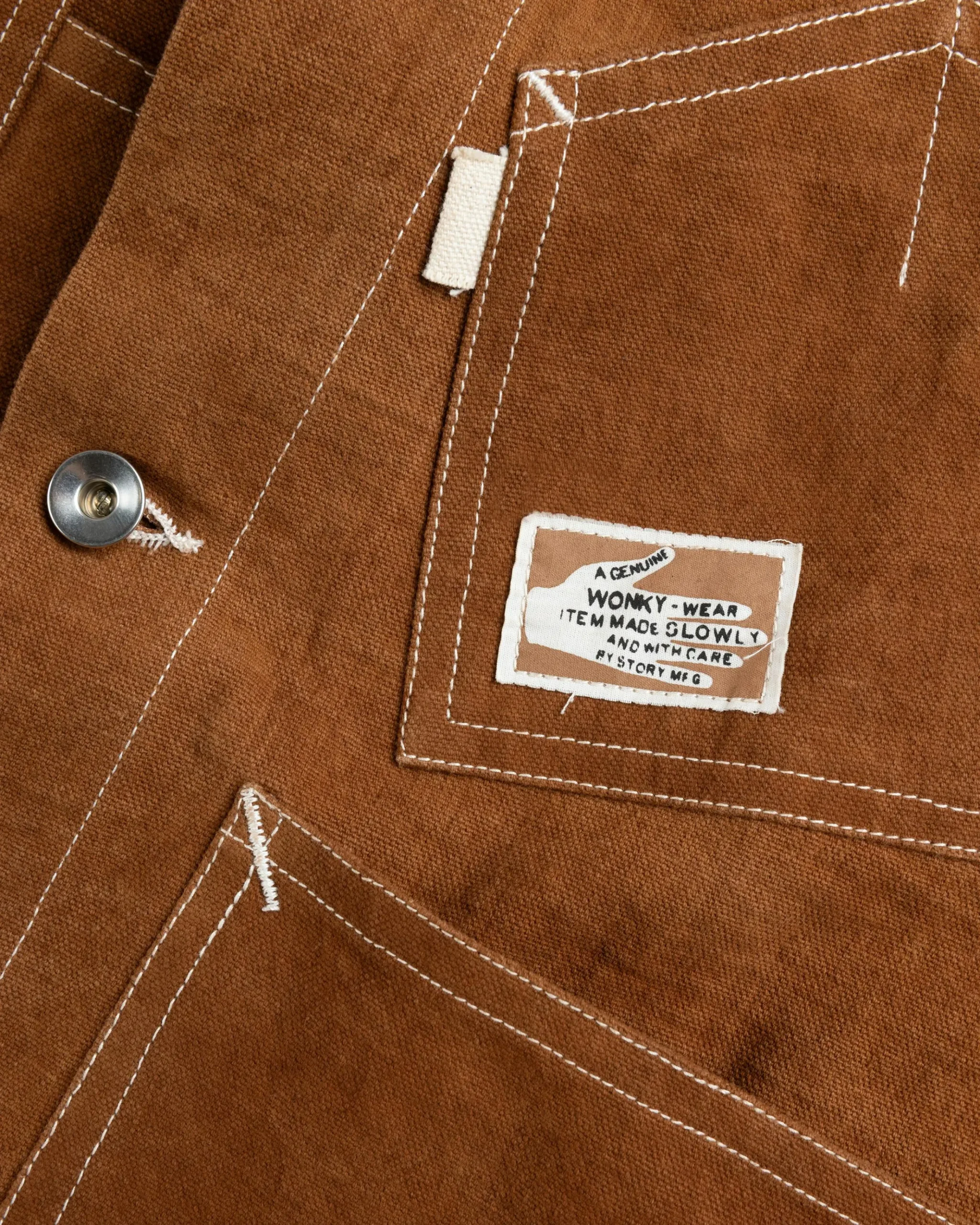 Fashion Story mfg. Station Jacket Brown Wonky-Wear brownwonky-wear