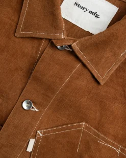 Fashion Story mfg. Station Jacket Brown Wonky-Wear brownwonky-wear