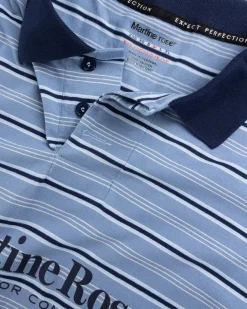 Best Martine Rose Stretched Polo Blue Stripe bluestripe