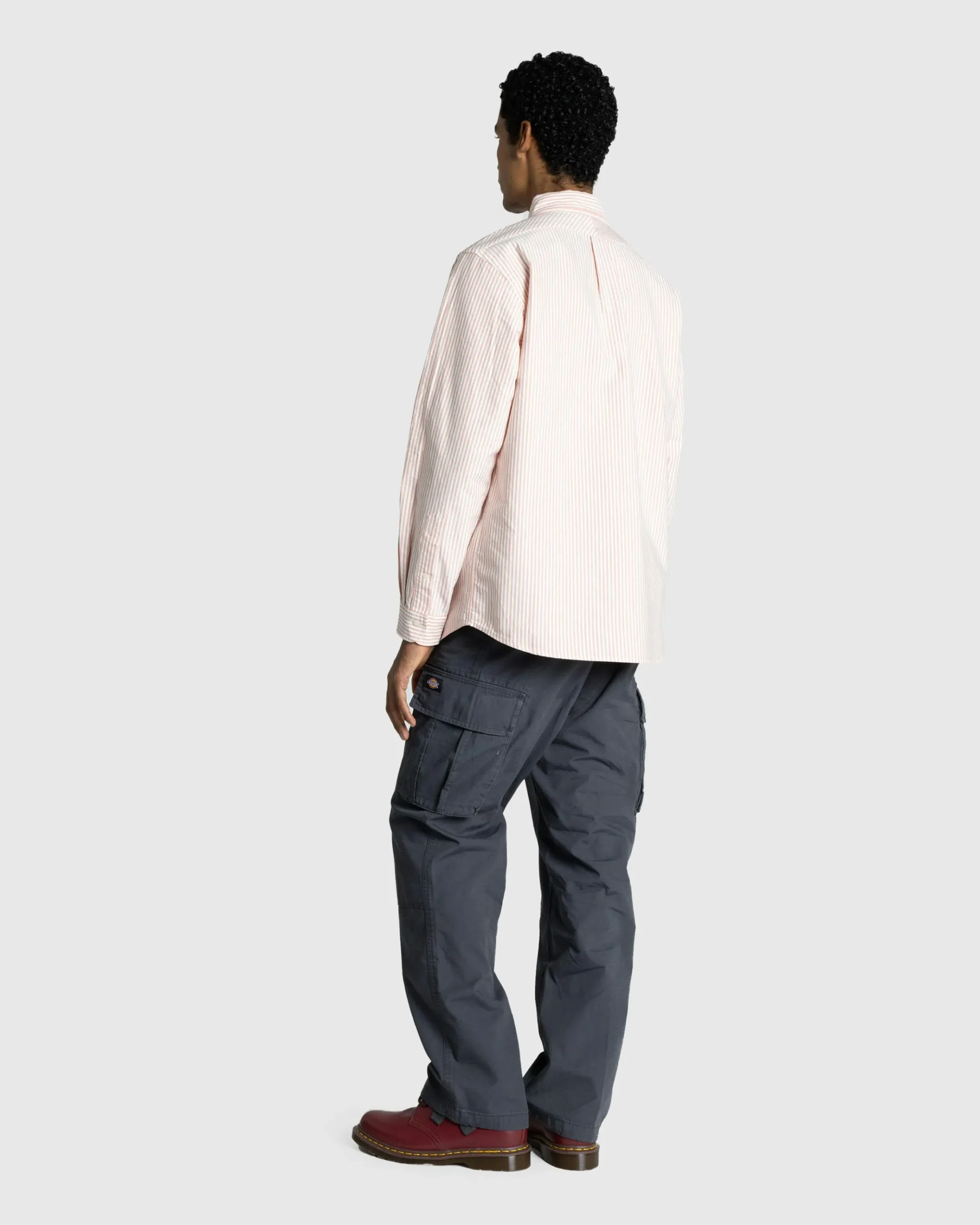 Discount Human Made Striped Oxford BD Shirt red