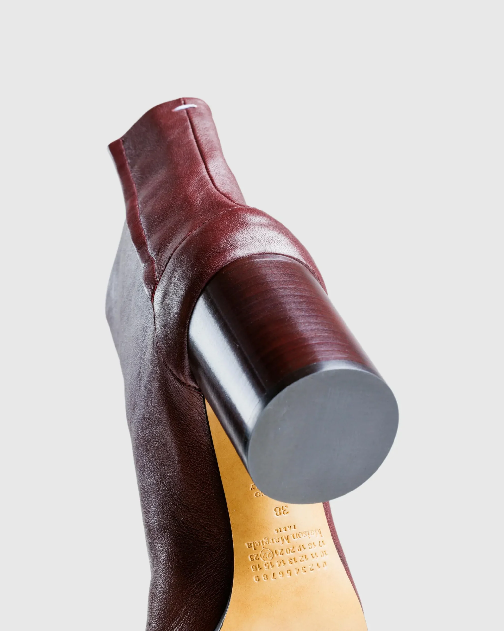 Best Maison Margiela Tabi Ankle Boots Deep Red deepred