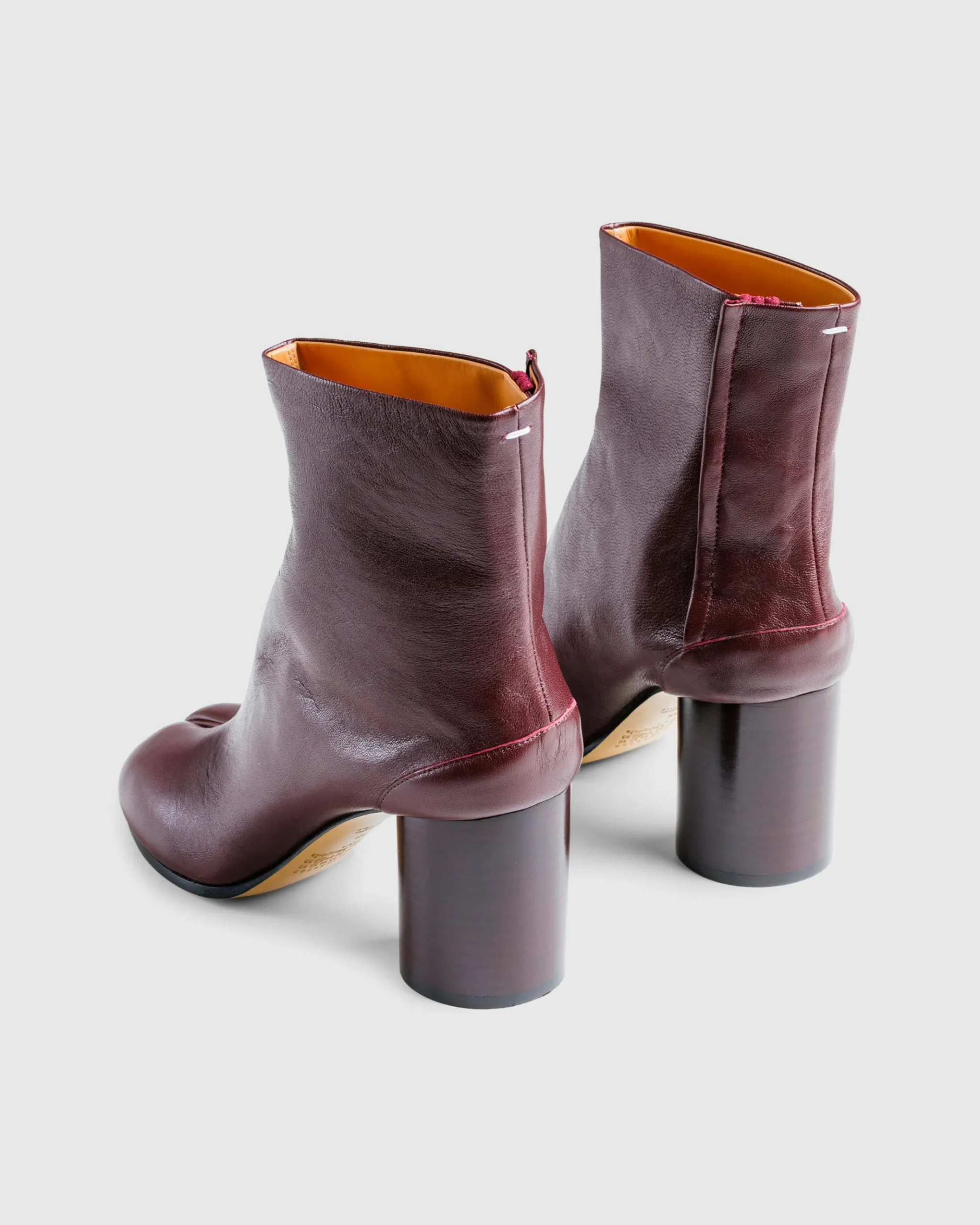 Best Maison Margiela Tabi Ankle Boots Deep Red deepred