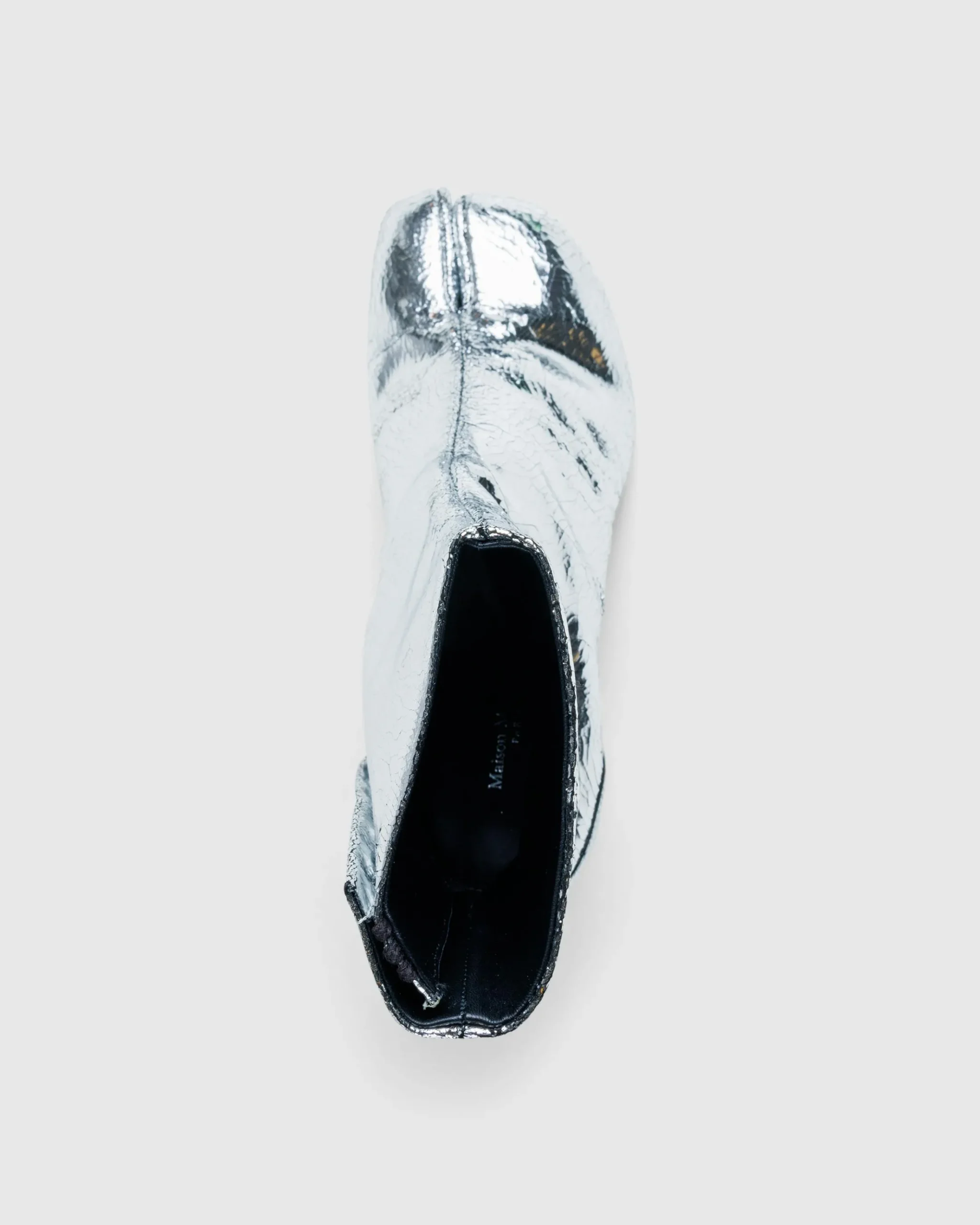 Discount Maison Margiela Tabi Ankle Boots silver