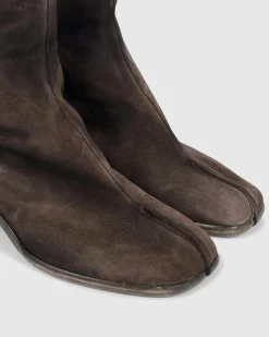 Sale Maison Margiela Tabi Boot Suede brown