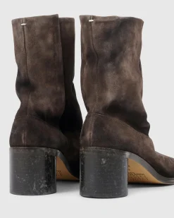 Sale Maison Margiela Tabi Boot Suede brown