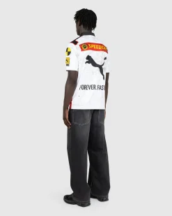 Flash Sale Puma Team Zip Polo White pumawhite