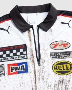 Flash Sale Puma Team Zip Polo White pumawhite